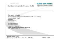 Grundkenntnisse im technischen Recht - Tokheim Service-Gruppe