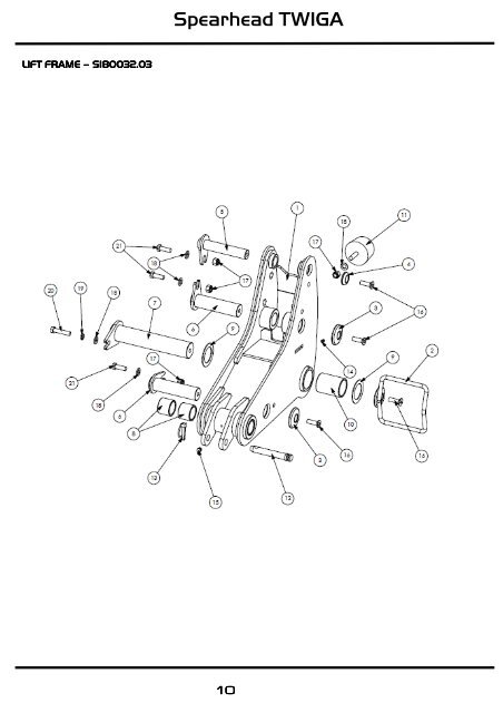 8999057 TWIGA PARTS MANUAL - ISS. 2 - Spearhead Machinery Ltd