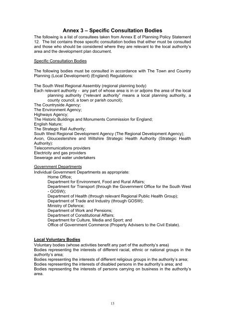 inspector's report forest of dean district council statement of ...