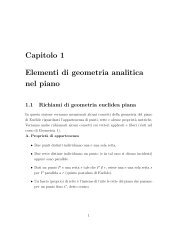 Appunti e esercizi seconda parte (geometria analitica)