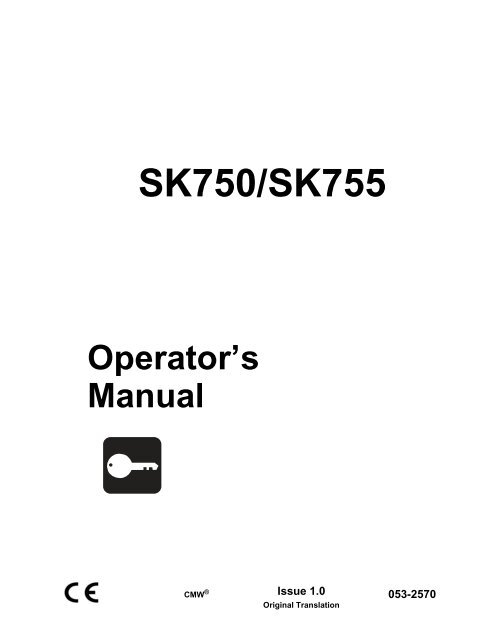 SK750/SK755 Operator's Manual - Ditch Witch