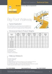 Big Foot Walkway Technical Data:Layout 1