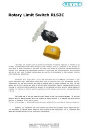 Rotary Limit Switch RLS2C - MEYLE - Meyer Industrie Electronic