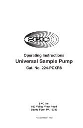 PCXR8 Operating Instructions - SKC Inc.