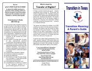 Transition Planning Brochure - Coppell Independent School District