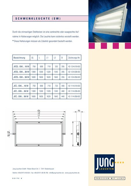 Leuchtenreihe JFZ Leuchtenreihe JFZS Leuchtenreihe JLZ ...