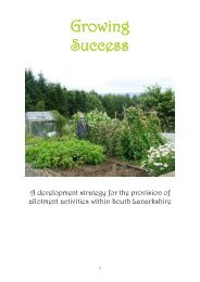 an allotment strategy - Scottish Allotments and Gardens Society