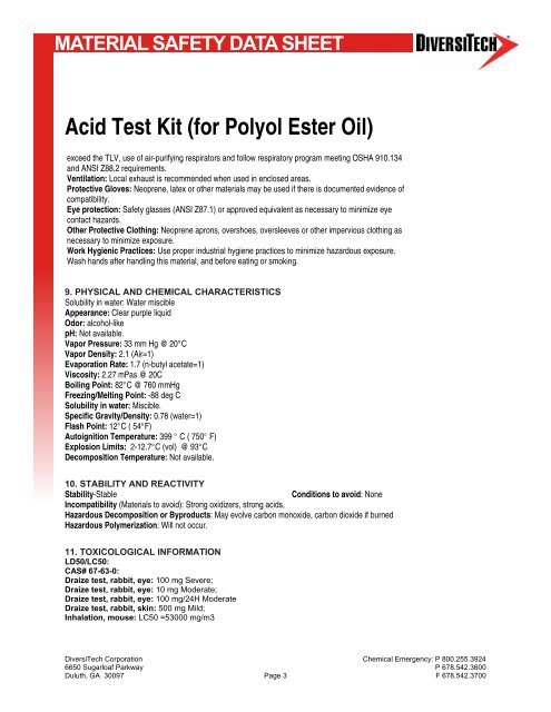 Acid Test Kit (for Polyol Ester Oil) - media - DiversiTech