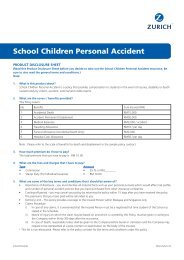 School Children Personal Accident - Zurich