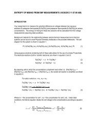 ENTROPY OF MIXING FROM EMF MEASUREMENTS ... - Chemistry