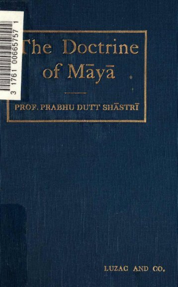THE Doctrine of Maya - HolyBooks.com