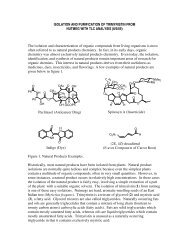 The isolation and characterization of organic c - Chemistry