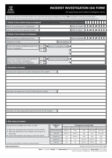 fire incident investigation form incident investigation form fire incident investigation form incident investigation form