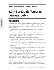 Bureau du Tuteur et curateur public - Auditor General of Ontario