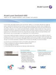 Alcatel-Lucent OmniSwitch 6400 - Red Virtual en Telecomunicaciones