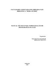 manual tÃ©cnico para normatizaÃ§Ã£o de monografias da fazu