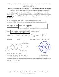 Lecture Notes 14 - University of Illinois High Energy Physics