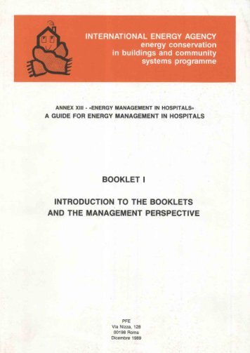 Booklet I Introduction and Management Perspective - Ecbcs