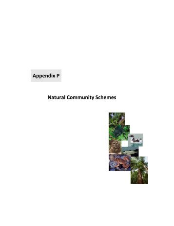 Appendix P Natural Community Schemes - Cal Fire