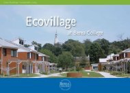 Ecovillage Brochure - Berea College