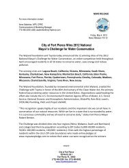 City of Fort Pierce Wins 2012 National Mayor's Challenge for Water ...