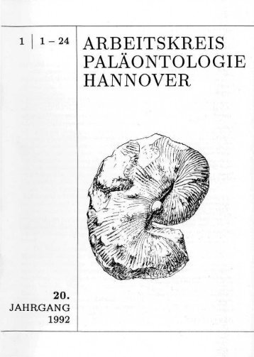 1 - Arbeitskreis Paläontologie Hannover