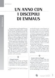 UN ANNO CON I DISCEPOLI DI EMMAUS - Elledici