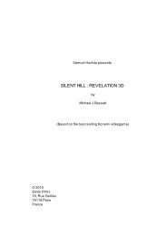 Revelation Original Script - Silent Hill: Lost Memories