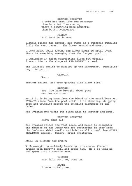 Revelation Original Script - Silent Hill: Lost Memories