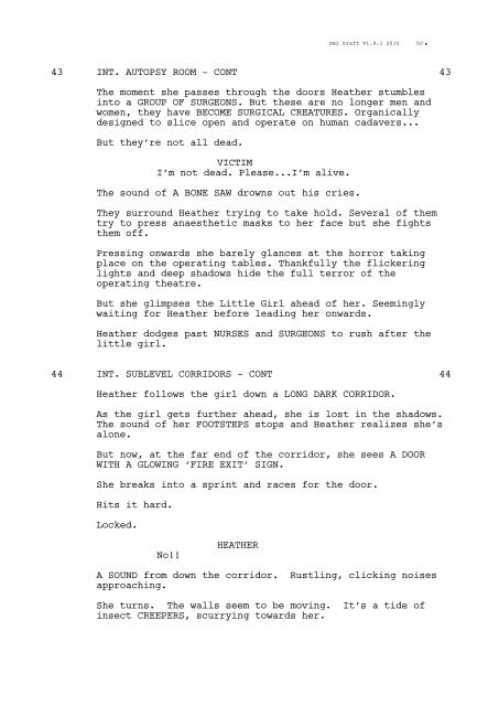 Revelation Original Script - Silent Hill: Lost Memories