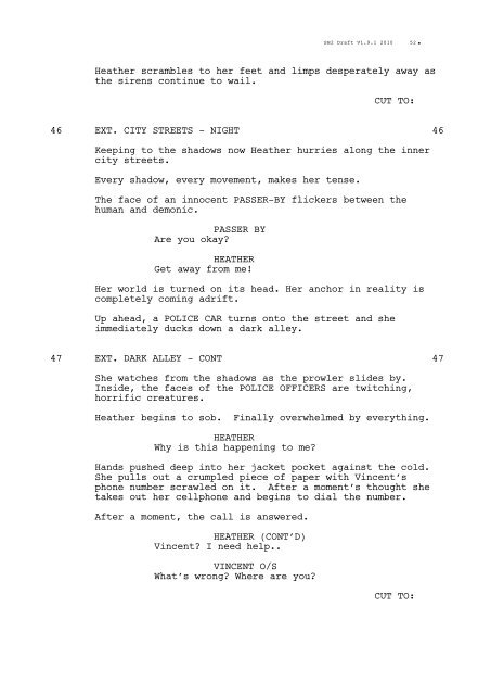 Revelation Original Script - Silent Hill: Lost Memories