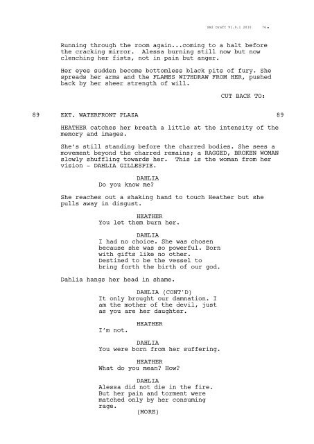 Revelation Original Script - Silent Hill: Lost Memories