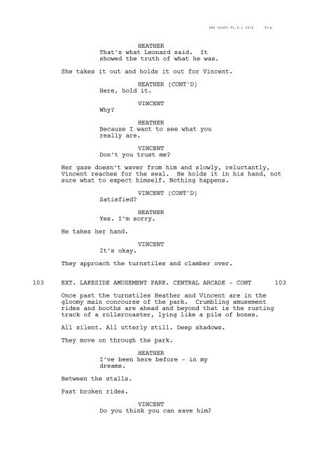 Revelation Original Script - Silent Hill: Lost Memories