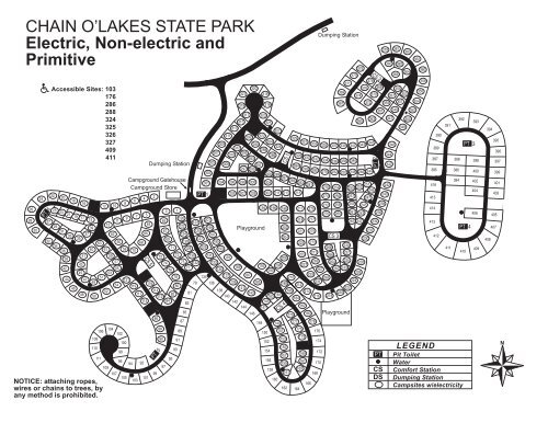CHAIN O'LAKES STATE PARK Electric, Non ... - Indiana Outfitters