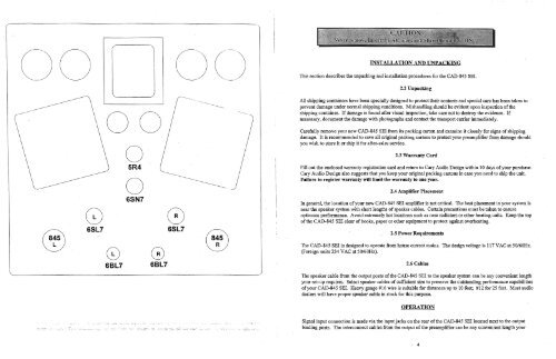 CAD 845 SEI - Cary Audio Design