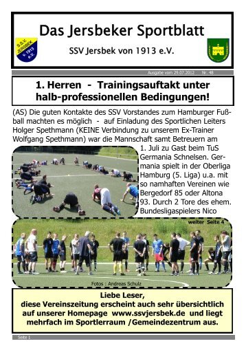 Ausgabe 07.2012 - SSV Jersbek