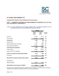 1Q Unaudited Financial Statement Announcement - SC Global ...