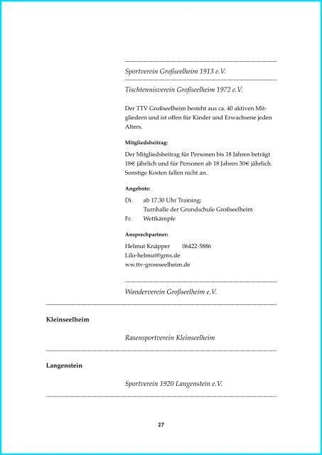 Vereine und Gemeinschaften - LOK Stadtallendorf