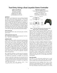 Text Entry Using a Dual Joystick Game Controller - Visualization