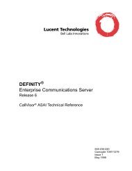 Definity ECS R6 CallVisor ASAI Technical Reference - TextFiles.com