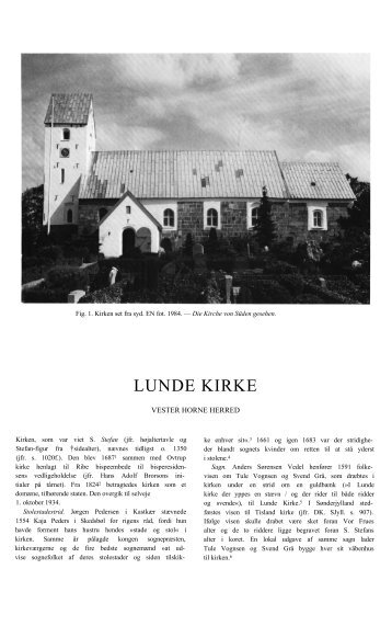 LUNDE KIRKE - Danmarks Kirker