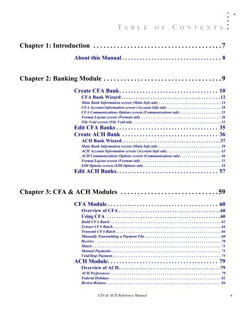 Create CFA Bank - Bottomline Technologies