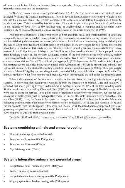 Improvement of Livestock Production in Crop-Animal Systems in ...