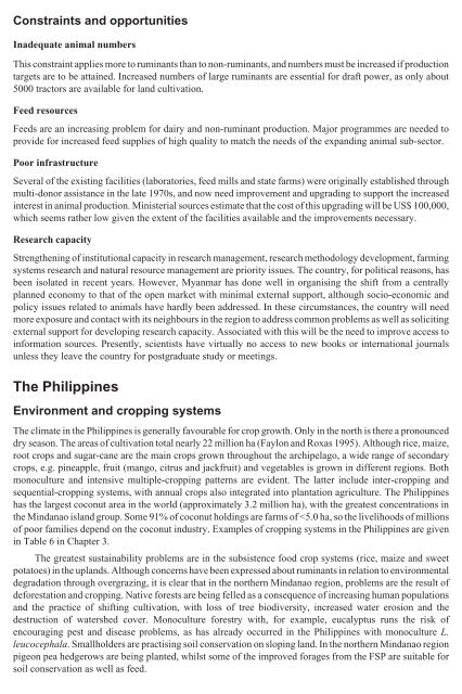 Improvement of Livestock Production in Crop-Animal Systems in ...