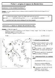 Fiche 1 : origine et espace du Monde Grec