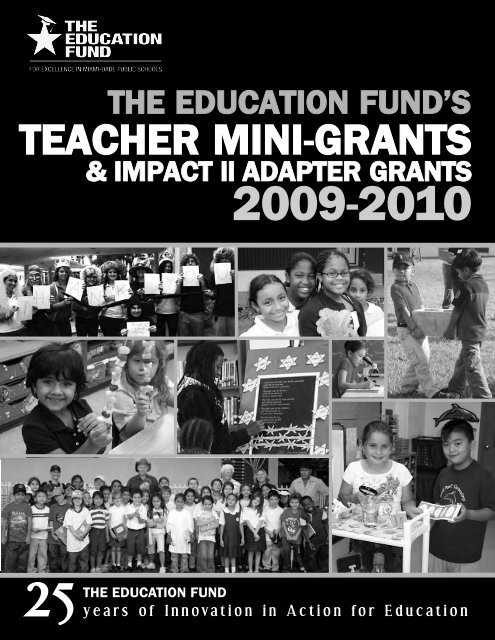 2009-2010 Teacher Mini-Grants Award Booklet - The Education Fund