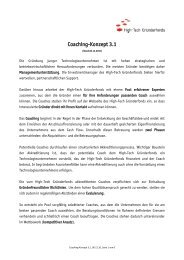 Coaching-Konzept 3.1 - High-Tech GrÃ¼nderfonds