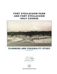 Fort Steilacoom Park and Golf Course Study - City of Lakewood