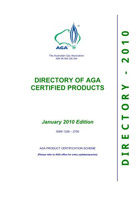 DIRECTORY - 2010 - AGA