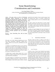 Sonar Beamforming: Considerations and Constraints - Ibcast